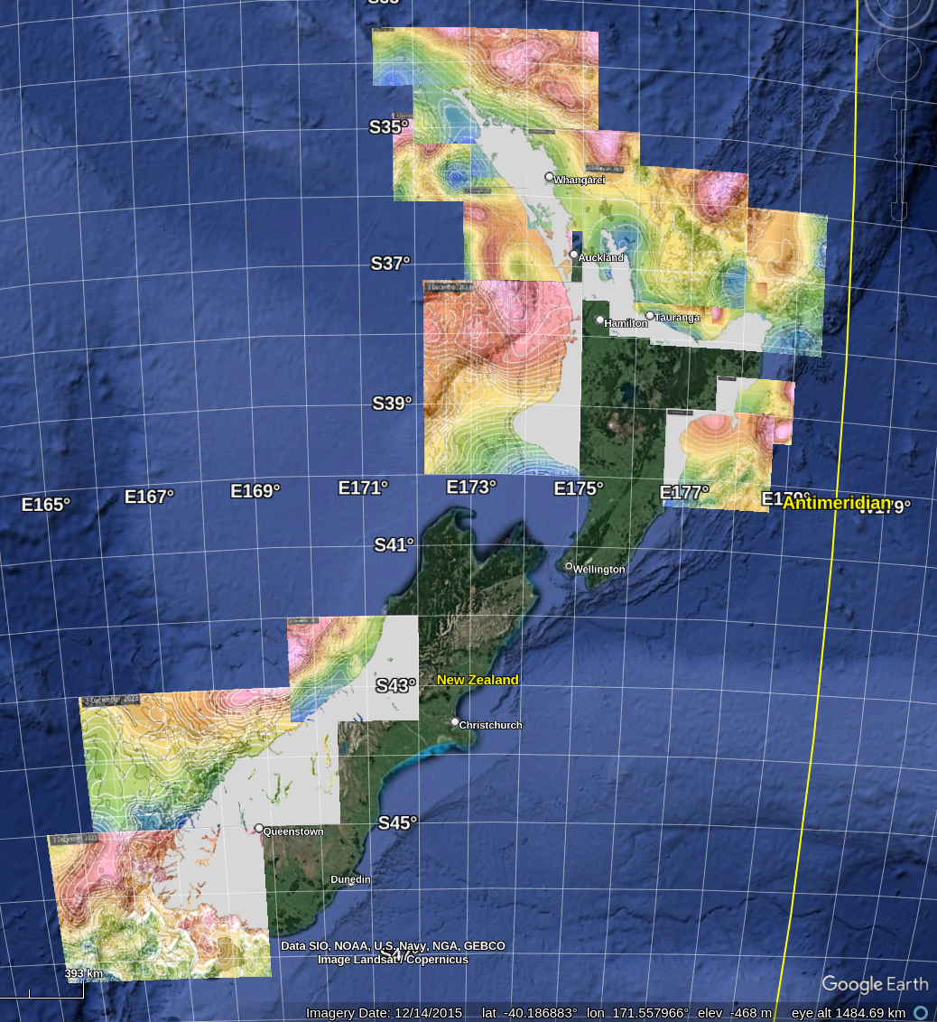 New Zealand SST maps